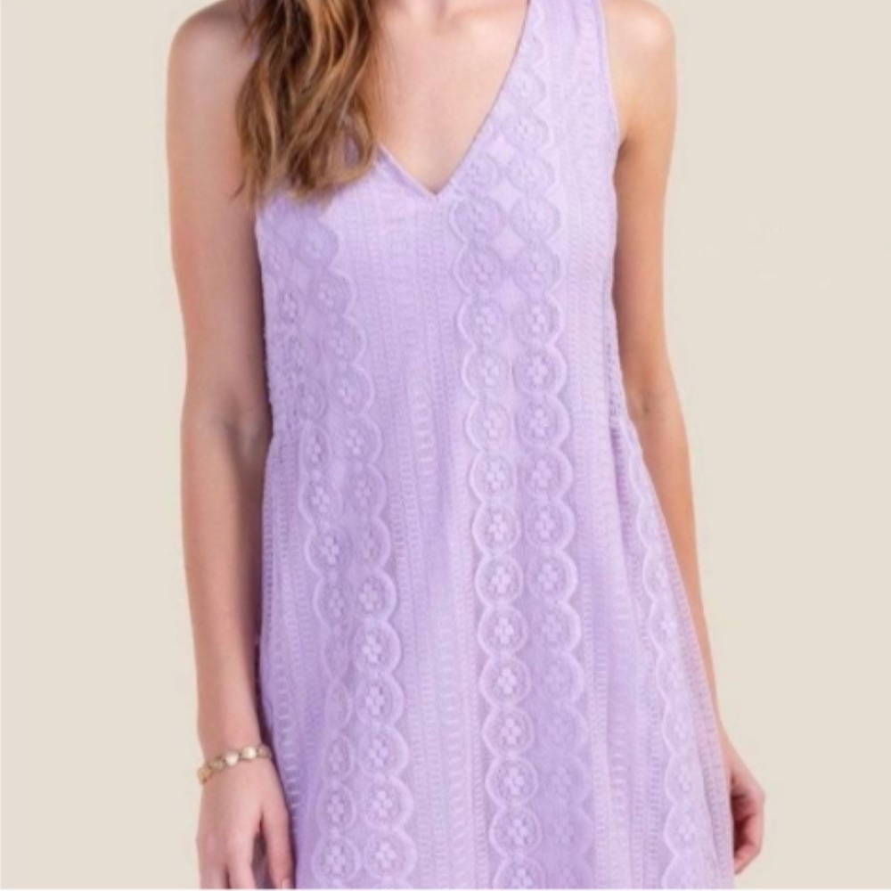 Francesca's Lavender Lace Dress Size Small